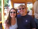 Melissa & Andy in Mallorca on the Historic Train from Soller to Port Soller