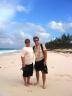 Andy & Erik on the Beach at Great Guana