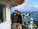 Melissa & Andy on the Hopetown Lighthouse Observation Deck