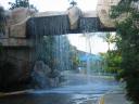 Ocean World's Waterfall Entrance -- A Real Hit with Arriving Tourists but Quite Annoying for Pedestrians Going to Dinner