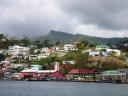 The Carenage Waterfront, Saint George's, and a Glimpse of Grenada's Lush Tropical Landscape