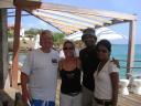 Andy, Melissa, Kumar, and Yehali at True Blue Bay Marina, Grenada