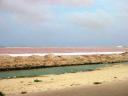 The Pink-Brown Color of this Salt Pond Indicates That It's in the Final Stages of the 18 Month Process From Seawater to Salt