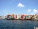 Dutch Colonial Buildings Line the East Side of St. Annaâ€™s Bay in the Punda (â€the Pointâ€ in Papiamento) District in Willemstad