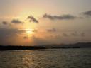 A Beautiful Panamanian Sunset as We Left the Staging Area (aka â€œThe Flats) and Entered the Actual Canal