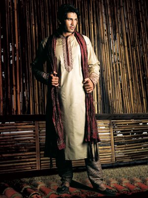 kurta-2 Kurta with Salwar and Shawl