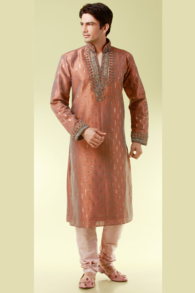 kurta-5 Kurta with Churidar and Khussa Shoes